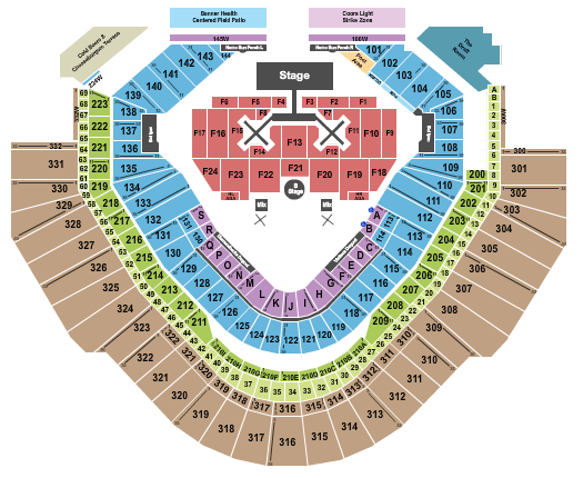 Chase Field Chris Brown Seating Chart